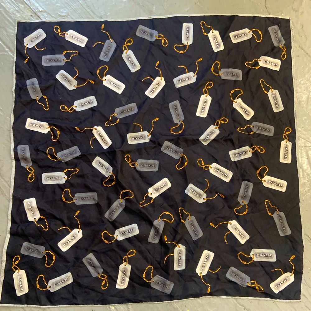 Vintage Silk Coach Scarf